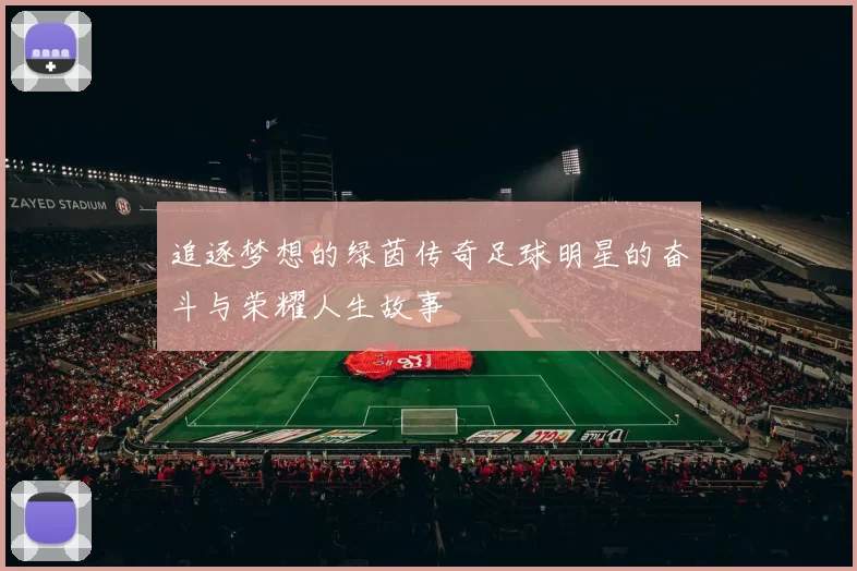 追逐梦想的绿茵传奇足球明星的奋斗与荣耀人生故事